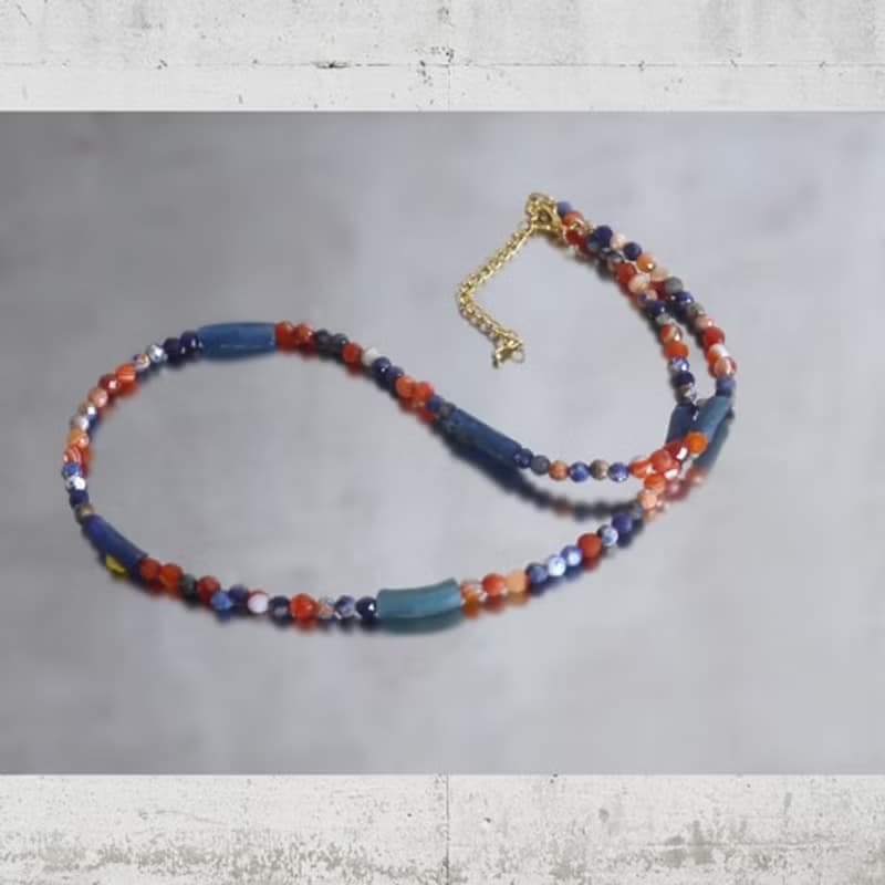 ローマングラスイヤアクセサリー  碧のグラス