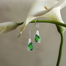 綠光精靈 不對稱耳環