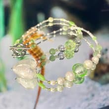 Sea Collection - 'Seahorse' Glass Craft Heart Necklace