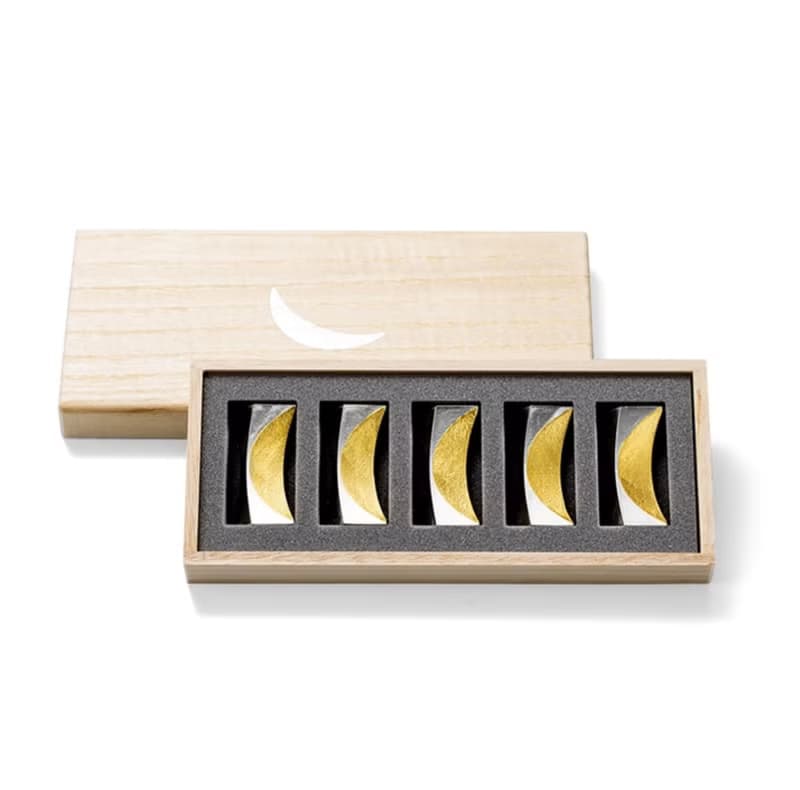 金色月光筷架組 - 五入