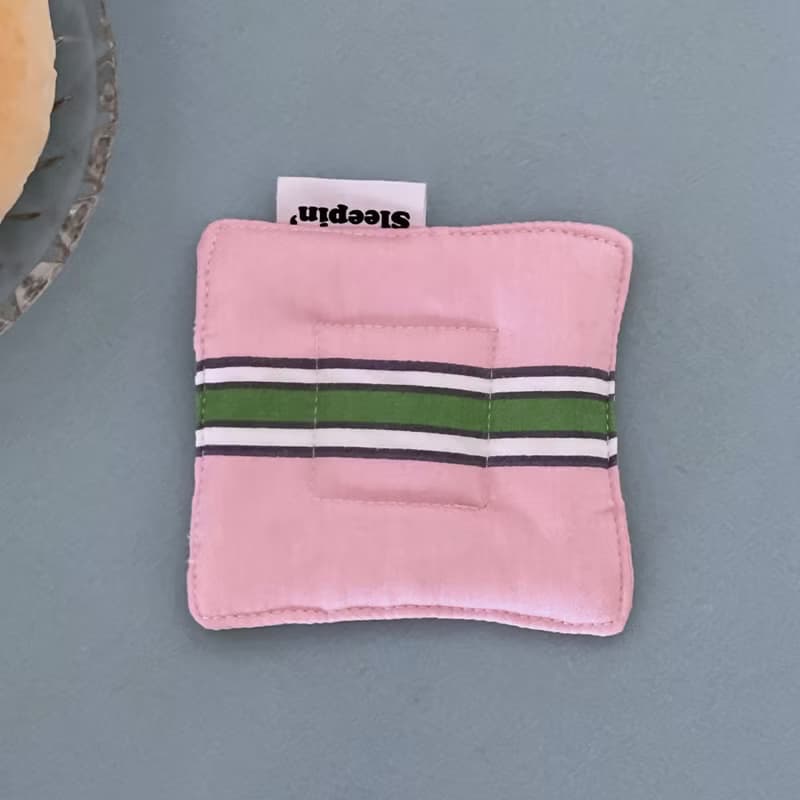 Cushion tea coaster (Rosy)