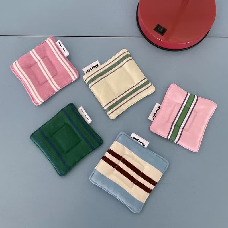 Cushion tea coaster (Rosy)