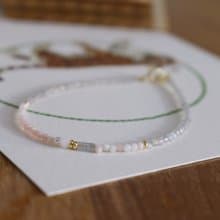 六月誕生石  手鍊 珍珠 粉紅澳寶 - 預備金 -