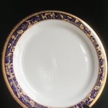 【老時光 OLD-TIME】早期二手金邊瓷盤餐盤(有使用過.有刮傷