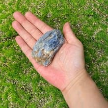 手串充電站-天然原礦小藍晶石共生白水晶及雲母 消磁淨化 養水晶