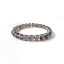 果凍感 灰玉髓手串手鍊 8mm+ (空靈煙灰色)