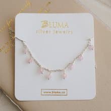 粉晶巴黎女人純銀手鍊 | 水晶手鏈 好人緣 招桃花 銀飾禮盒 禮物