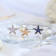 海星 Starfish 海洋生物 夾式耳環 手工飾品 生日禮物 紙盒包裝