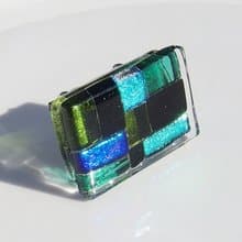 【Special】和風ガラス(はいから【翠】)帯留め【受注制作】