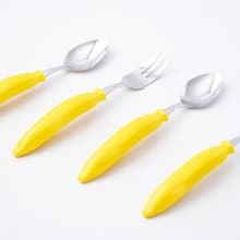 日本高桑金屬  日製香蕉造型不鏽鋼叉匙2件組