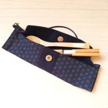 筆袋/筷套 (小葉柄) (附木製筷子和湯匙) 接單生產*