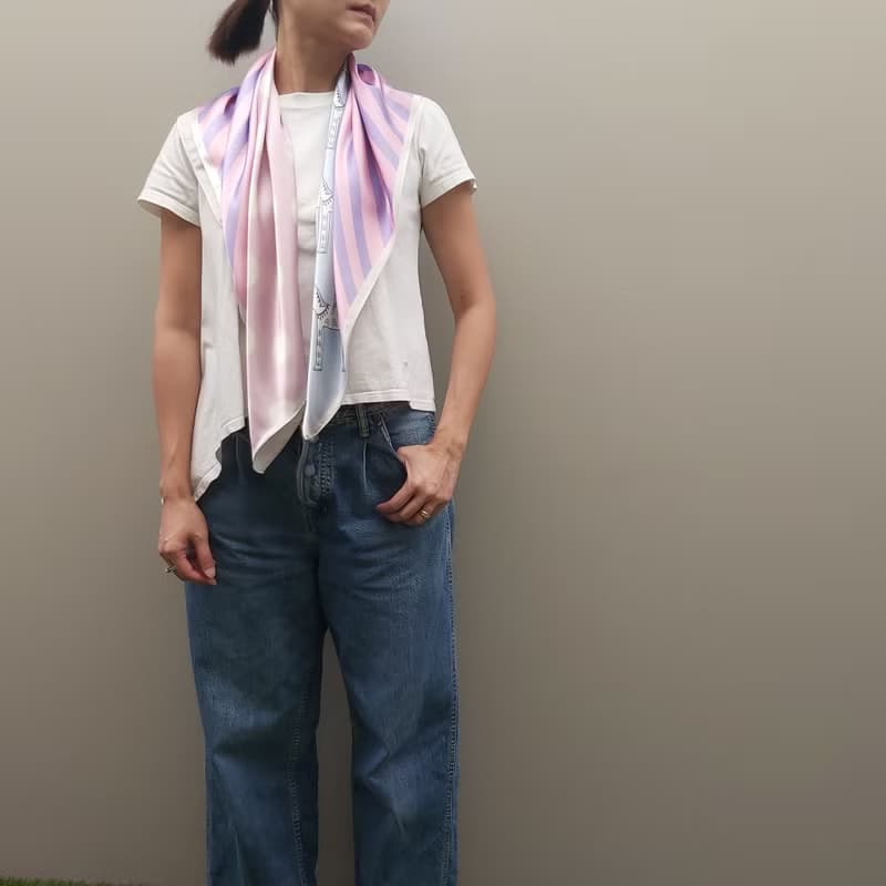 神賜力量 聖經真絲色丁90cm絲巾