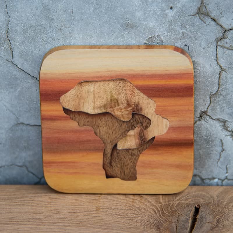 鑲花工藝杯墊-小琉球花瓶岩-台灣風土系列