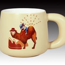 幾米 擁抱 日日馬克杯 駱駝(杏黃釉)