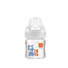 b&h 寬口徑玻璃奶瓶 120ml配貝赫奶嘴 (小狗)