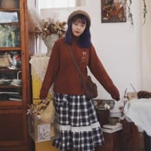 法式復古 禮物刺繡針織打底衛衣