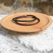 手錶夥伴(細) | 黑/咖啡 | 皮繩手環