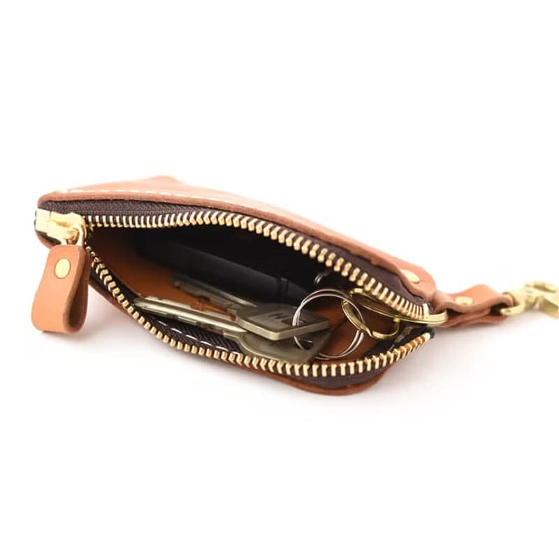 日本職人手作皮革鑰匙包 - 共5色