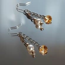 I SWAROVSK I 施華洛世奇 I 璀燦水晶香檳色造型耳環(多款可選)