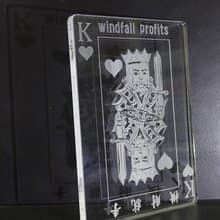 撲克牌水晶杯墊系列  橫財就手 父親節首發產品