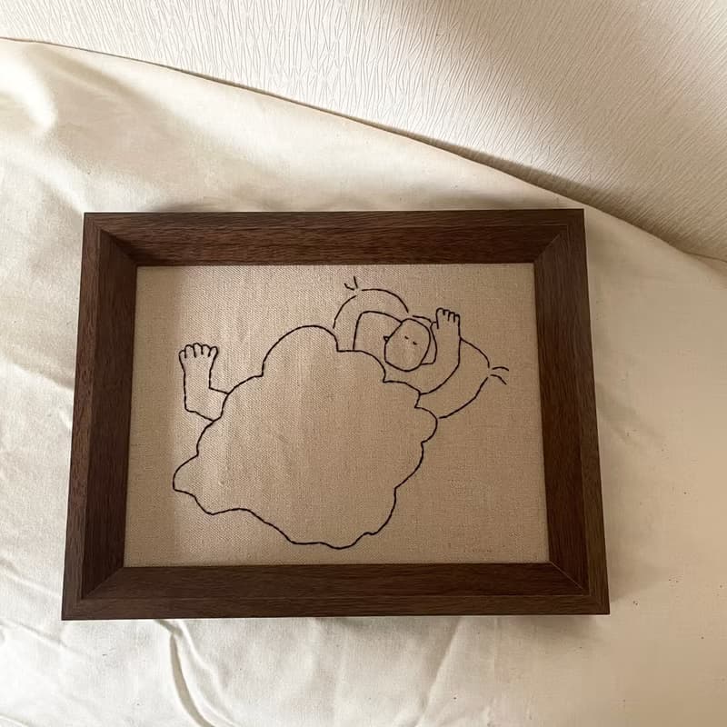 快速出貨l刺繡設計相框l 手工刺繡掛畫 牆上裝飾 相框 佈置相框
