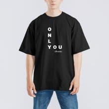 ONLY YOU LING ORM 衣服 T恤 落肩 寬版 中性 純棉 吸濕排汗 黑T