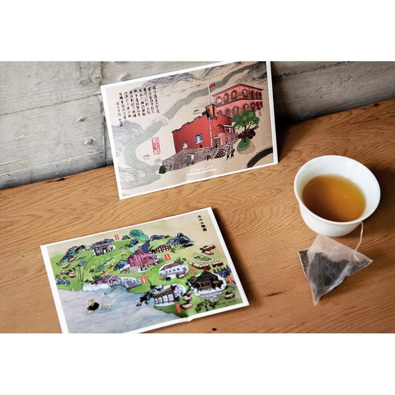 【百二歲】飄香明信片 - 淡水古蹟園 / 日月潭紅茶包