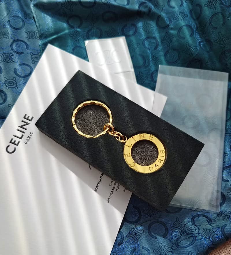 全新帶盒 CELINE 小金環 包包掛飾掛件 車匙圈鎖匙扣鑰匙扣鑰匙圈