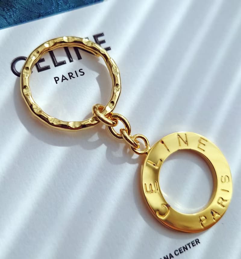 全新帶盒 CELINE 小金環 包包掛飾掛件 車匙圈鎖匙扣鑰匙扣鑰匙圈