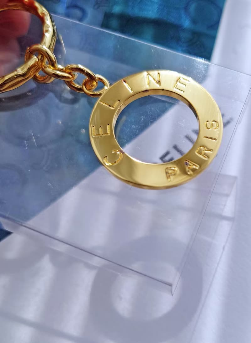 全新帶盒 CELINE 小金環 包包掛飾掛件 車匙圈鎖匙扣鑰匙扣鑰匙圈
