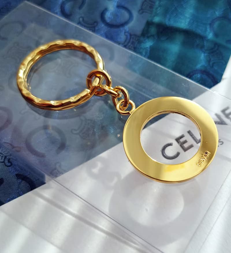 全新帶盒 CELINE 小金環 包包掛飾掛件 車匙圈鎖匙扣鑰匙扣鑰匙圈