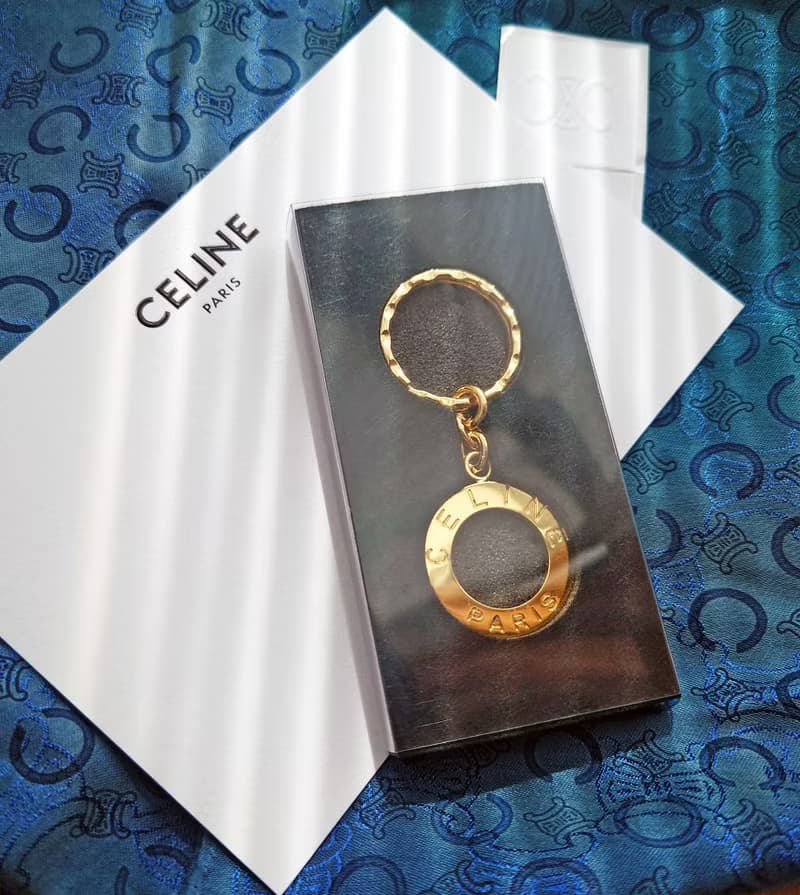 全新帶盒 CELINE 小金環 包包掛飾掛件 車匙圈鎖匙扣鑰匙扣鑰匙圈
