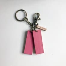 皮革鑰匙圈│胭脂粉SAC01001