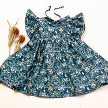 Handmade b yMina【設計款】流蘇鳶尾花賽凡娜洋裝 贈禮盒 生日禮