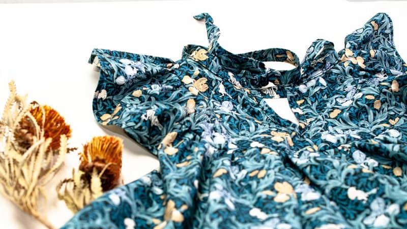 Handmade b yMina【設計款】流蘇鳶尾花賽凡娜洋裝 贈禮盒 生日禮