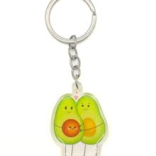 Cute Avocado Keychain for Expecting Parents, Whimsical Avocado Charm