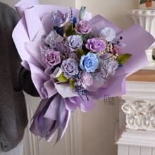 紫色花園 不凋花花束 永生花束