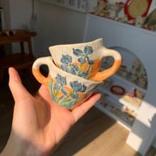 Coffee Shot Cup with painting