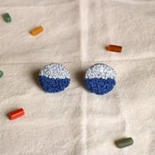 刺繡耳環 203 河流 / 耳夾款
