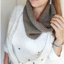 Infinity scarf alpaca knitted for women , handmade accessories , knit accessory