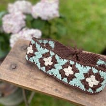 祖母格 編織髮帶 薄荷巧克力