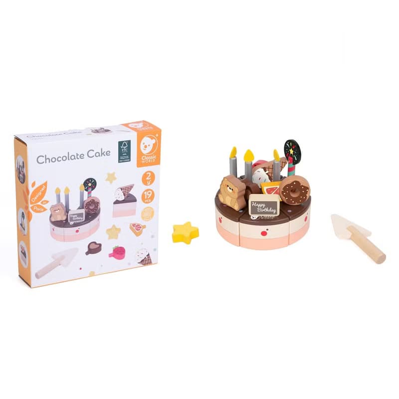 美味巧克力蛋糕切切樂【抓周 幼兒生日送禮 適合2歲以上】