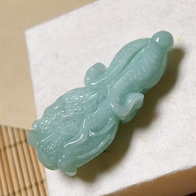 翡翠巧雕白菜 | 天然緬甸A貨翡翠 | 送禮