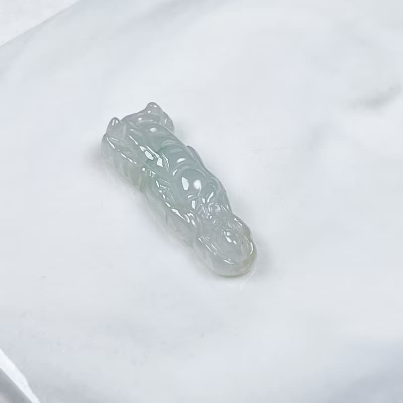 冰種翡翠關公 | 天然緬甸A貨翡翠 | 送禮