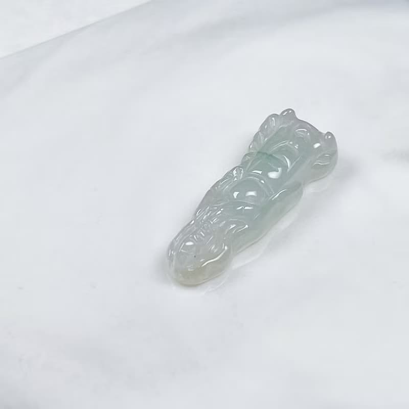 冰種翡翠關公 | 天然緬甸A貨翡翠 | 送禮