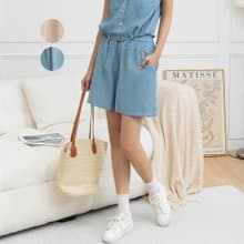 【MEDUSA】大口袋寬口小短褲#涼感嫘縈-2色(M-XL) | 女休閒短褲