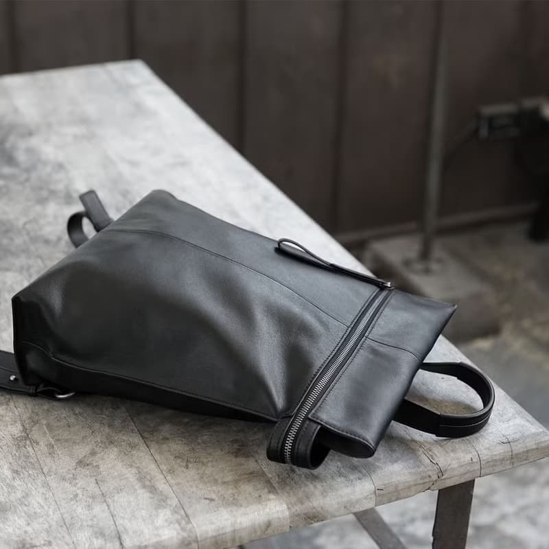 Flat Rectangular Backpack 扁平後背包/真皮包/後背包/牛皮包