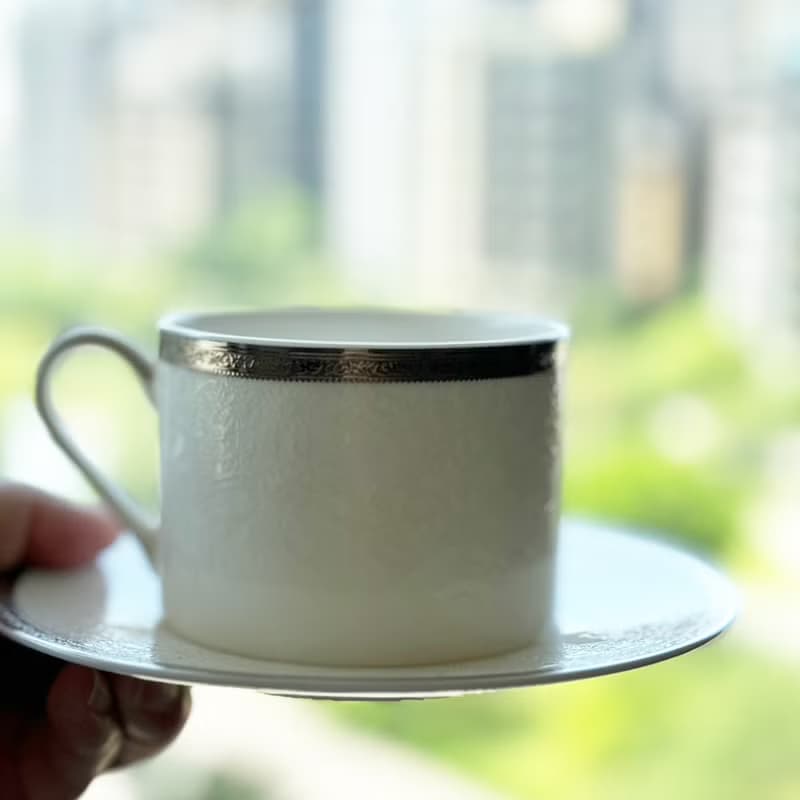 【A&L】簡約優雅_骨瓷咖啡_午茶對杯禮盒組