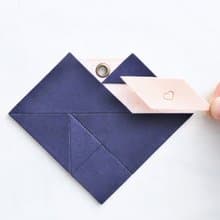 LOVE TANGRAM 心形 行李吊牌材料包 情人節 免費刻名 愛心 七巧板