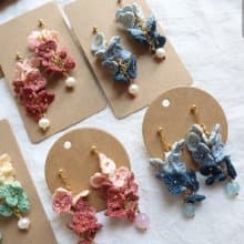 花穗 垂墜耳針/耳夾